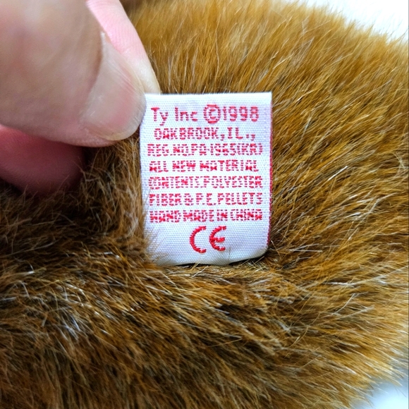 TY Beanie Buddy Stretch The Ostrich Plush Stuffed Animal Bird Retired 1998 Vtg. - Picture 15 of 15